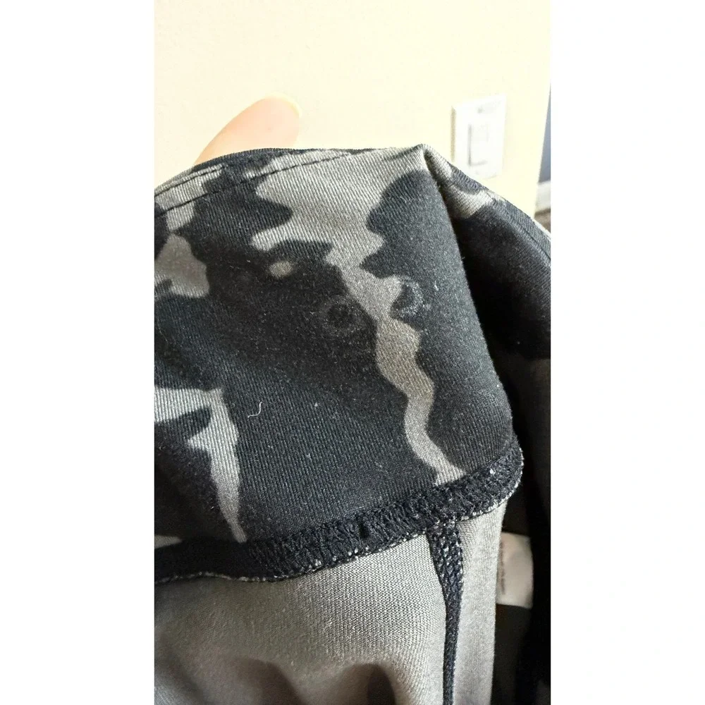 Alo Yoga Leggings Size M Black Grey Abstract Tie Dye Athletic Yoga Activewear